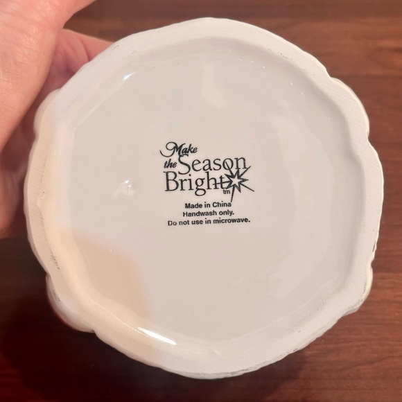 🎄NIB Christmas Dip Mix Set with Ceramic Bowl & Stainless Steel Spreader - Picture 8 of 9